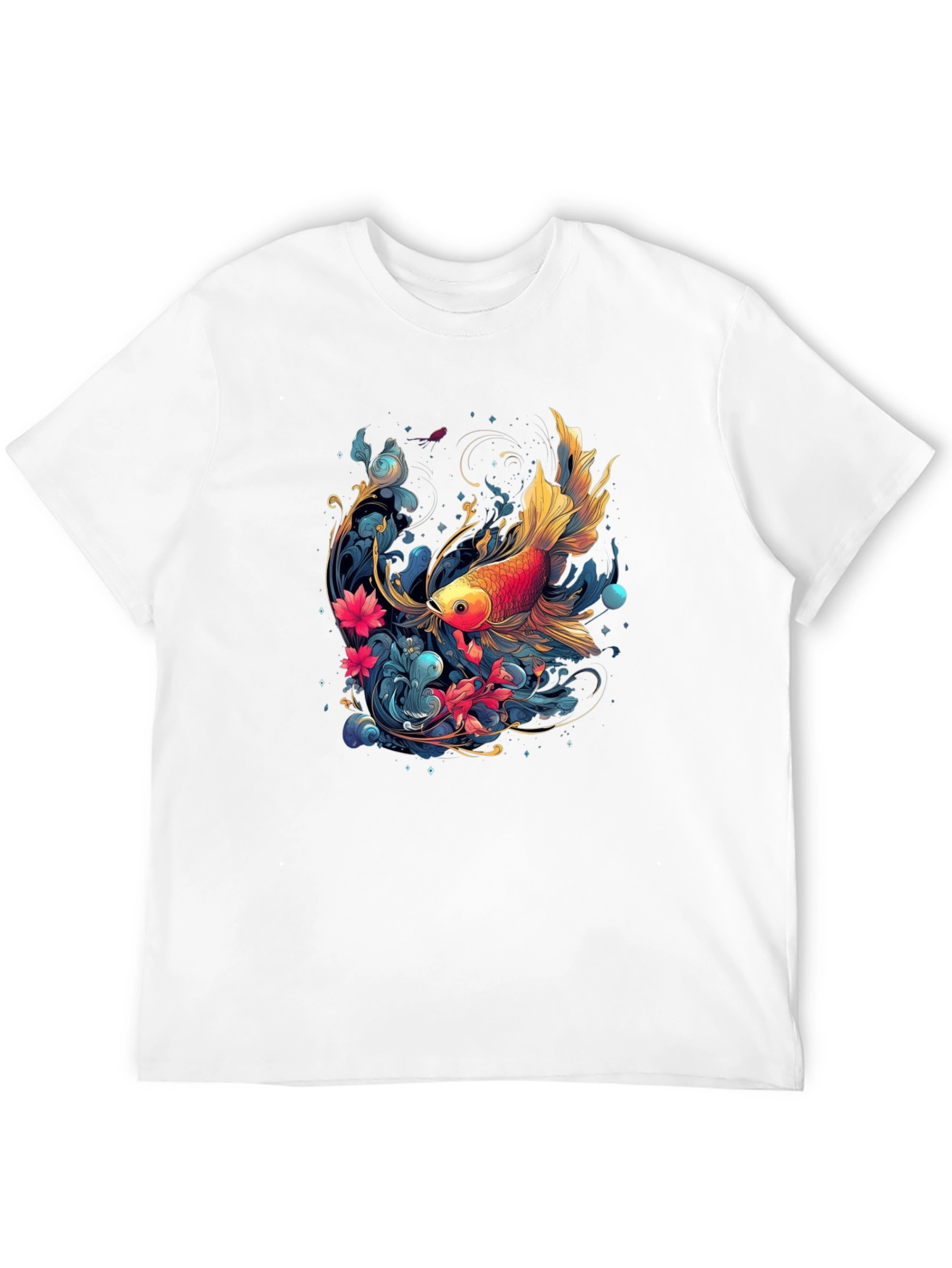 Goldfish Graphic Tee - Unique Artistic Design