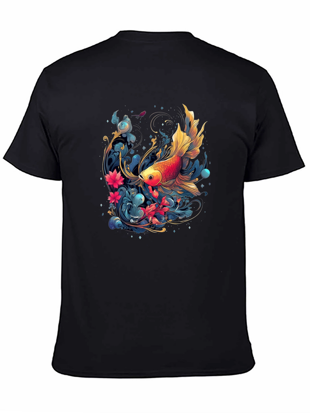 Goldfish Graphic Tee - Unique Artistic Design