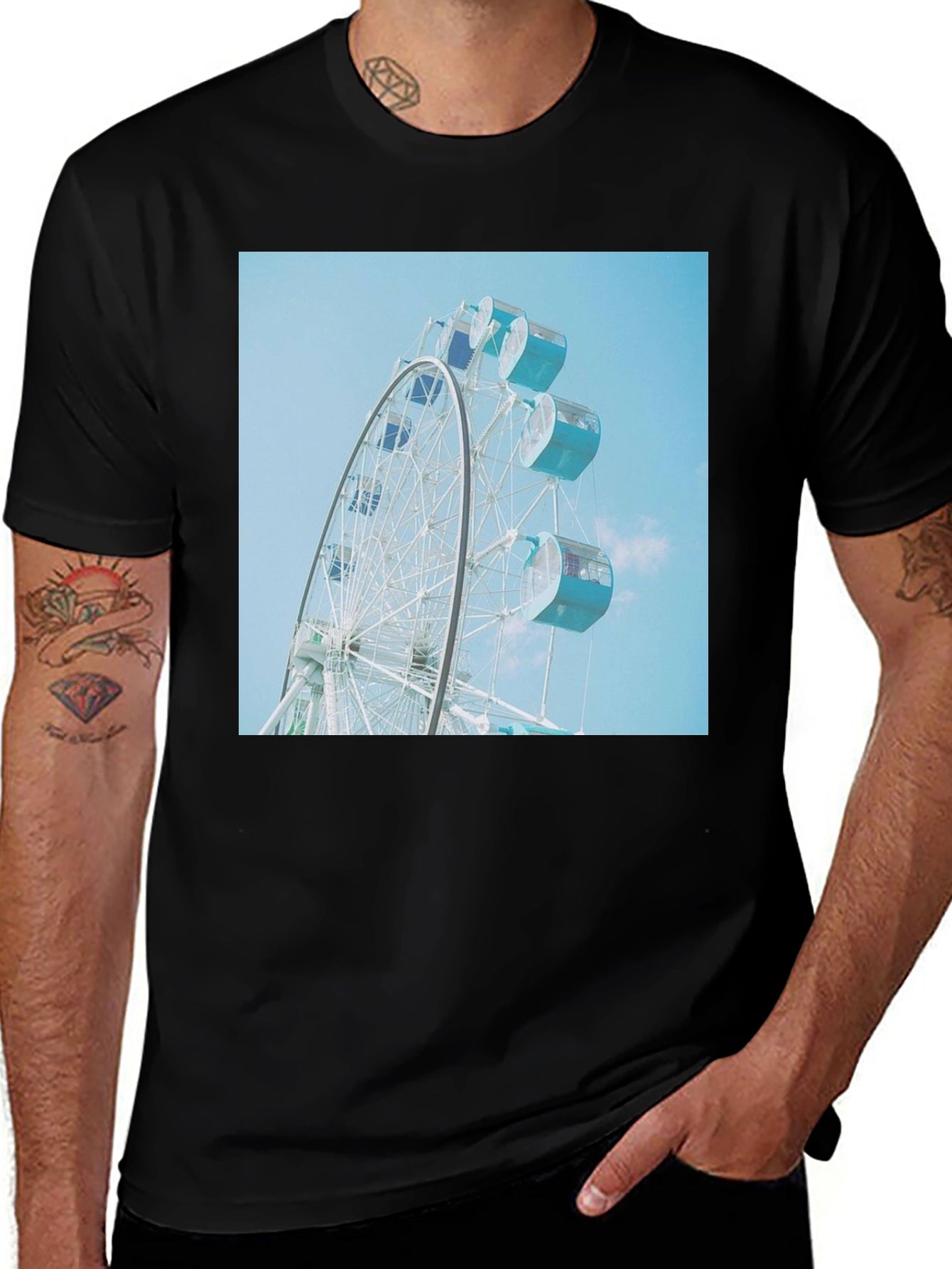 Ferris Wheel Graphic Tee - Cool Casual Style