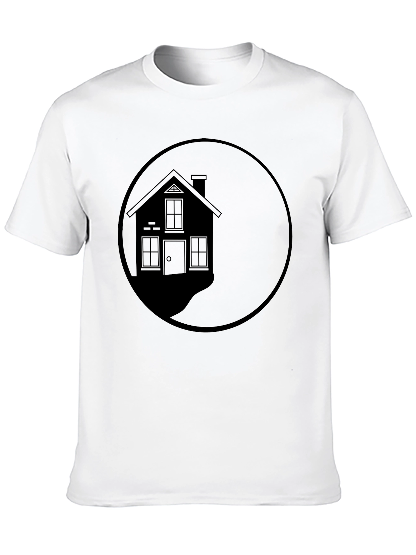 House Graphic Black T-Shirt