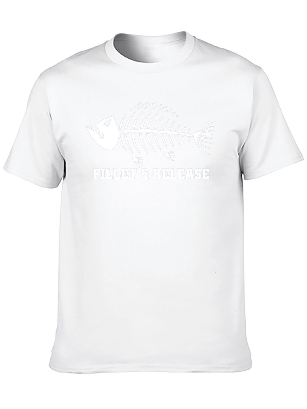 Fillet & Release Fish Skeleton Graphic T-Shirt