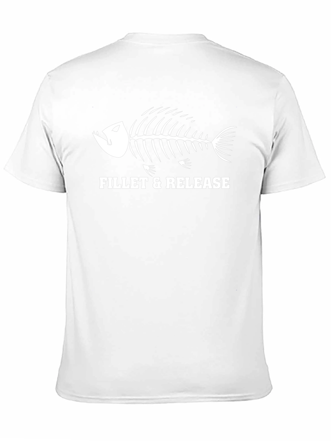 Fillet & Release Fish Skeleton Graphic T-Shirt