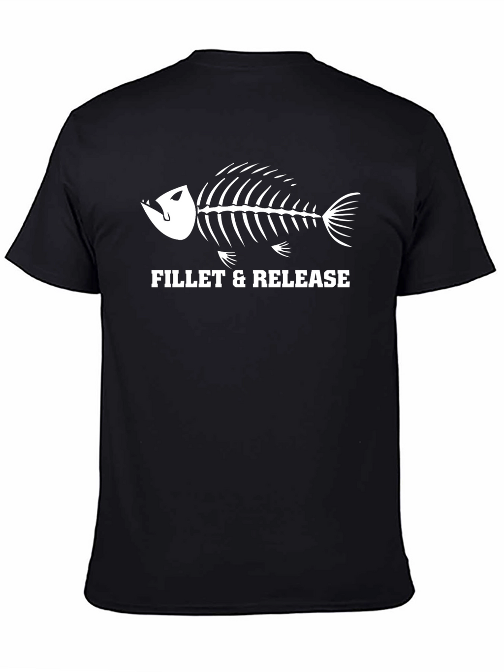Fillet & Release Fish Skeleton Graphic T-Shirt