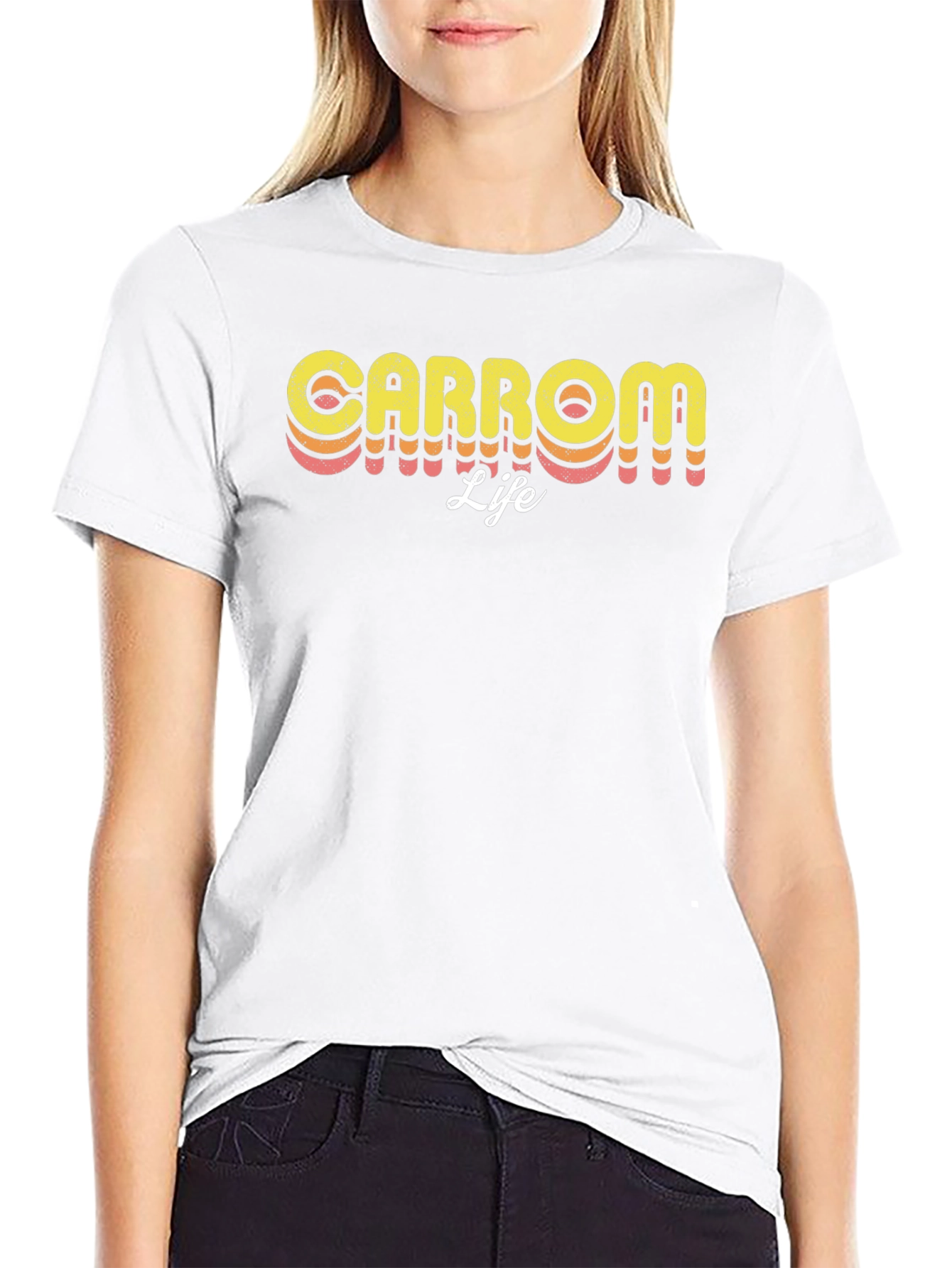 Carrom Life Retro Style Graphic Tee
