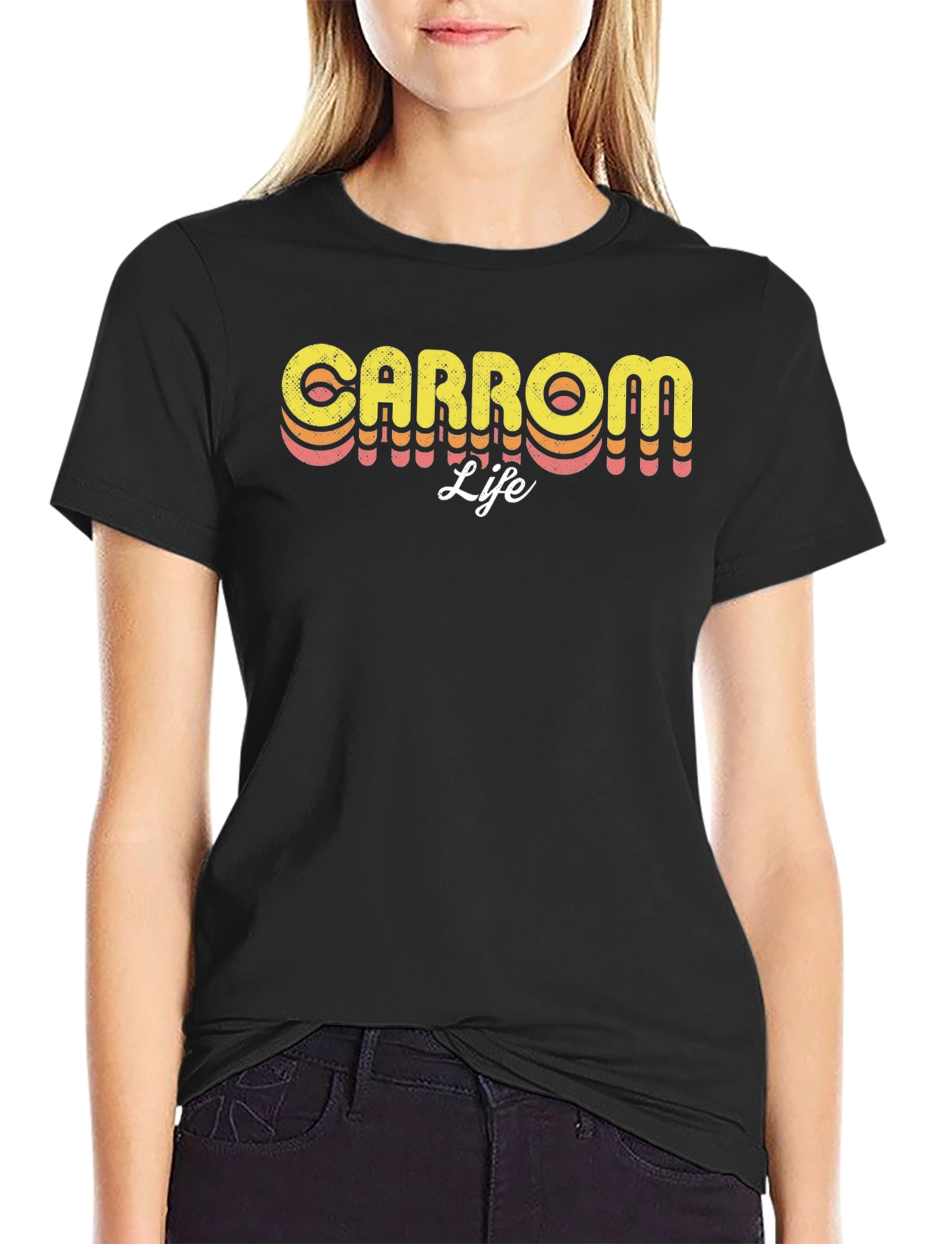 Carrom Life Retro Style Graphic Tee