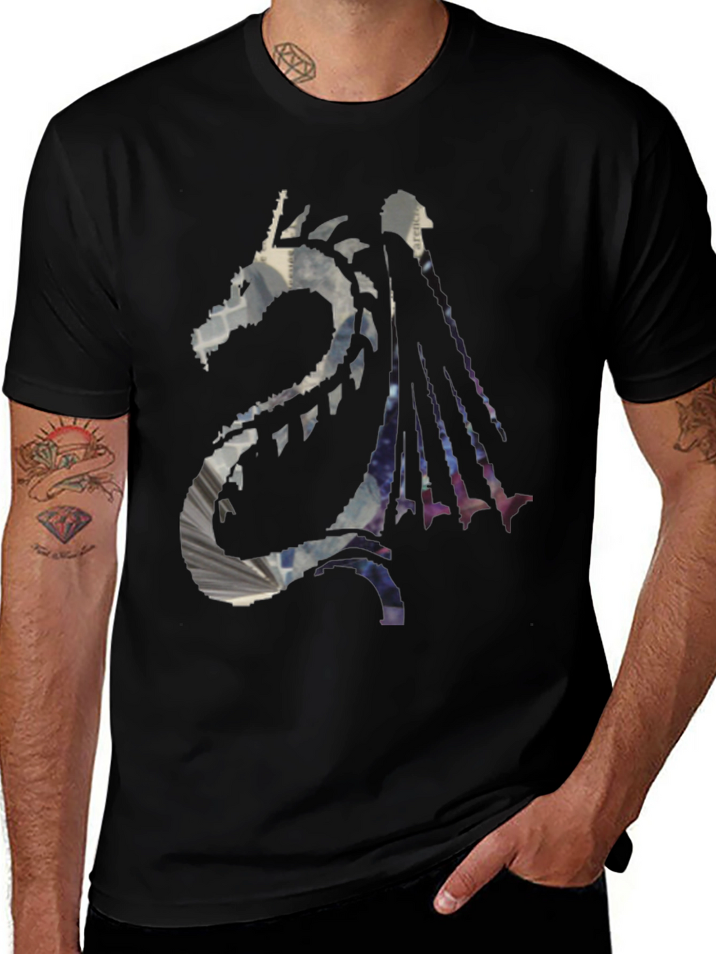 Dragon Graphic Tee - Black T-Shirt
