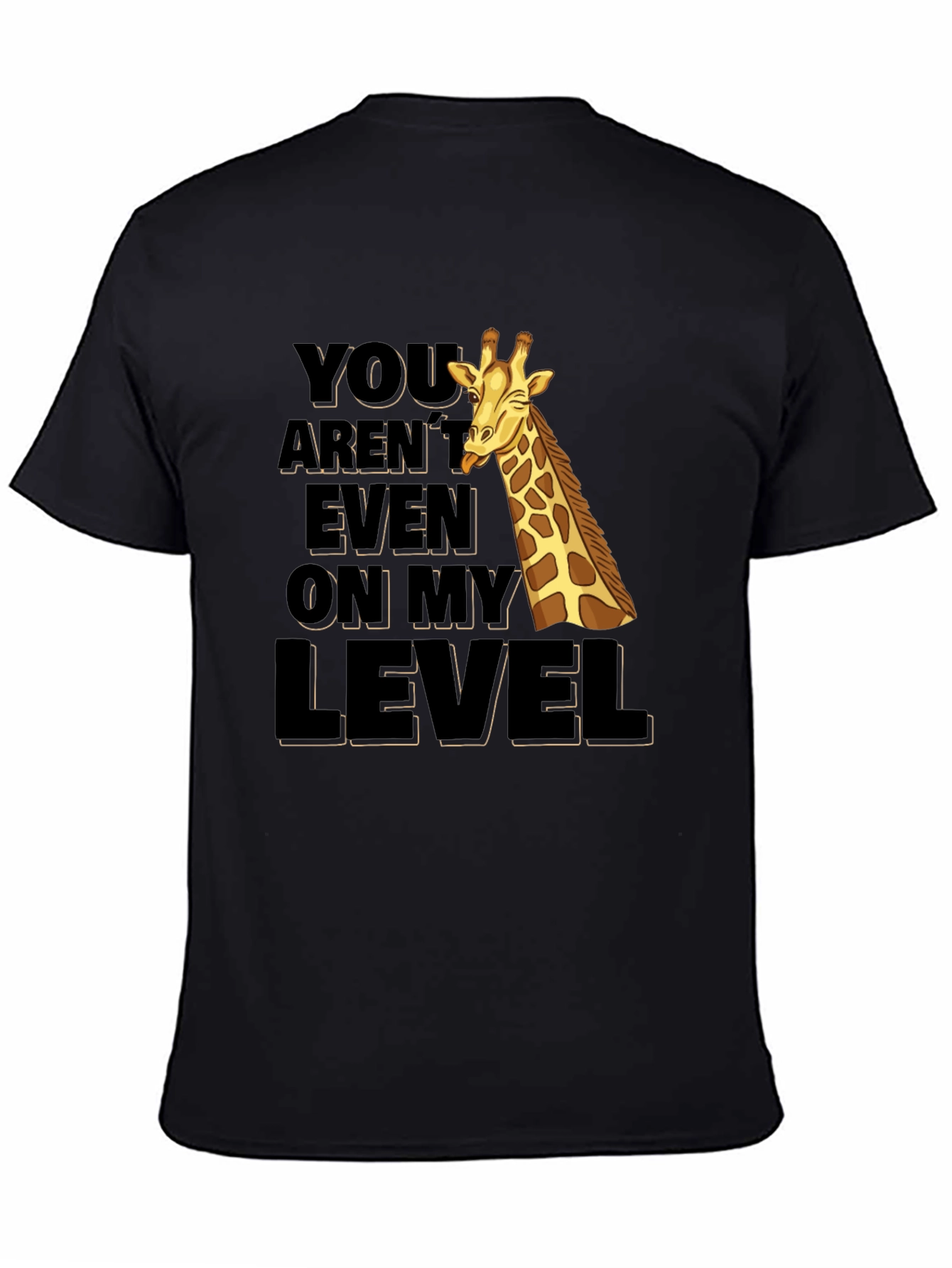 Giraffe Level T-Shirt - Humorous Animal Graphic Tee
