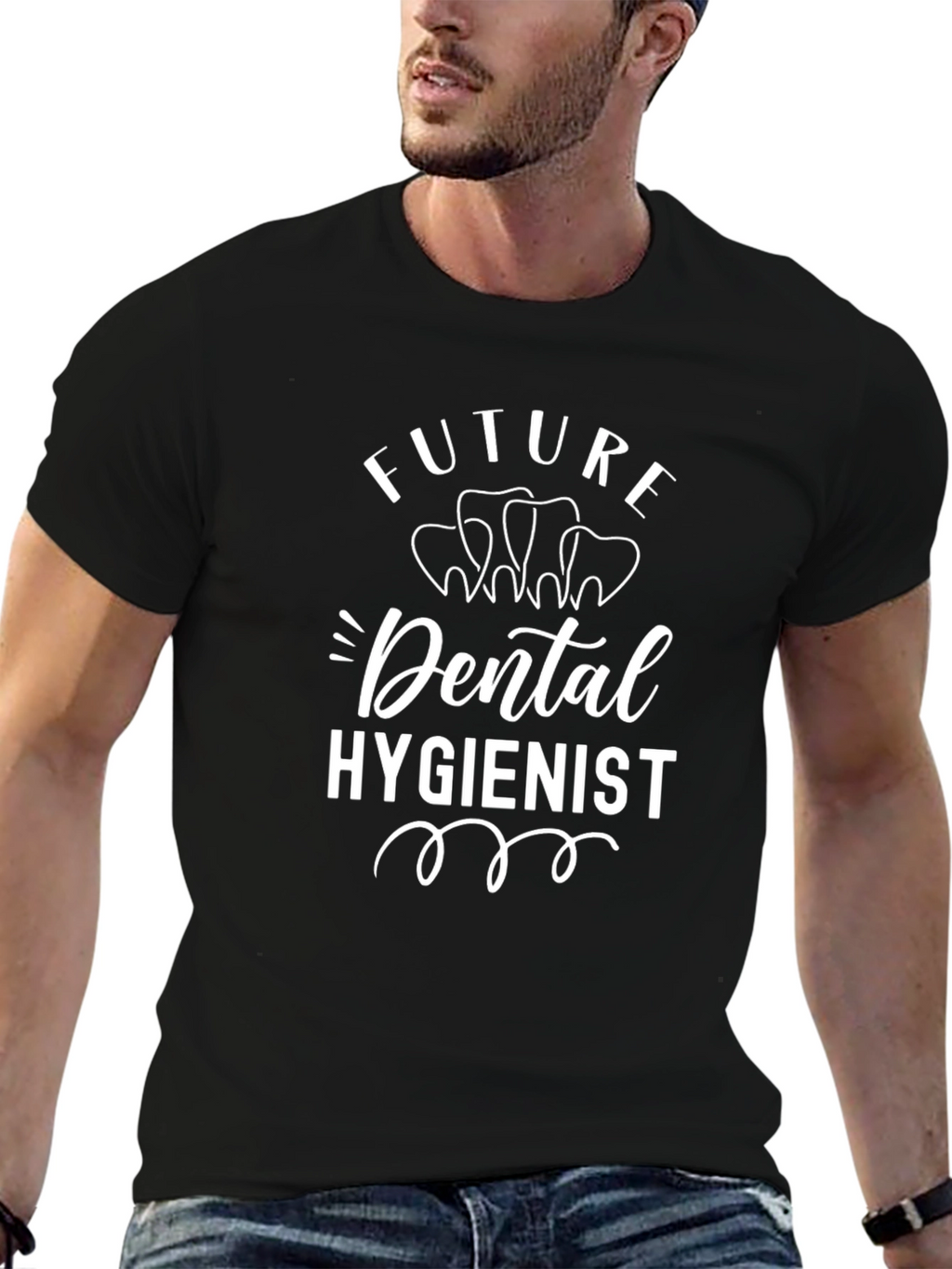 Future Dental Hygienist Black T-Shirt