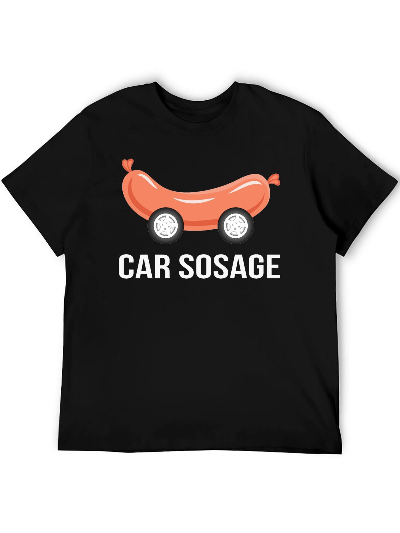 Car Sosage Graphic Tee - Funny Foodie T-Shirt