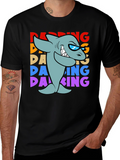 Dabbing Shark Graphic T-Shirt