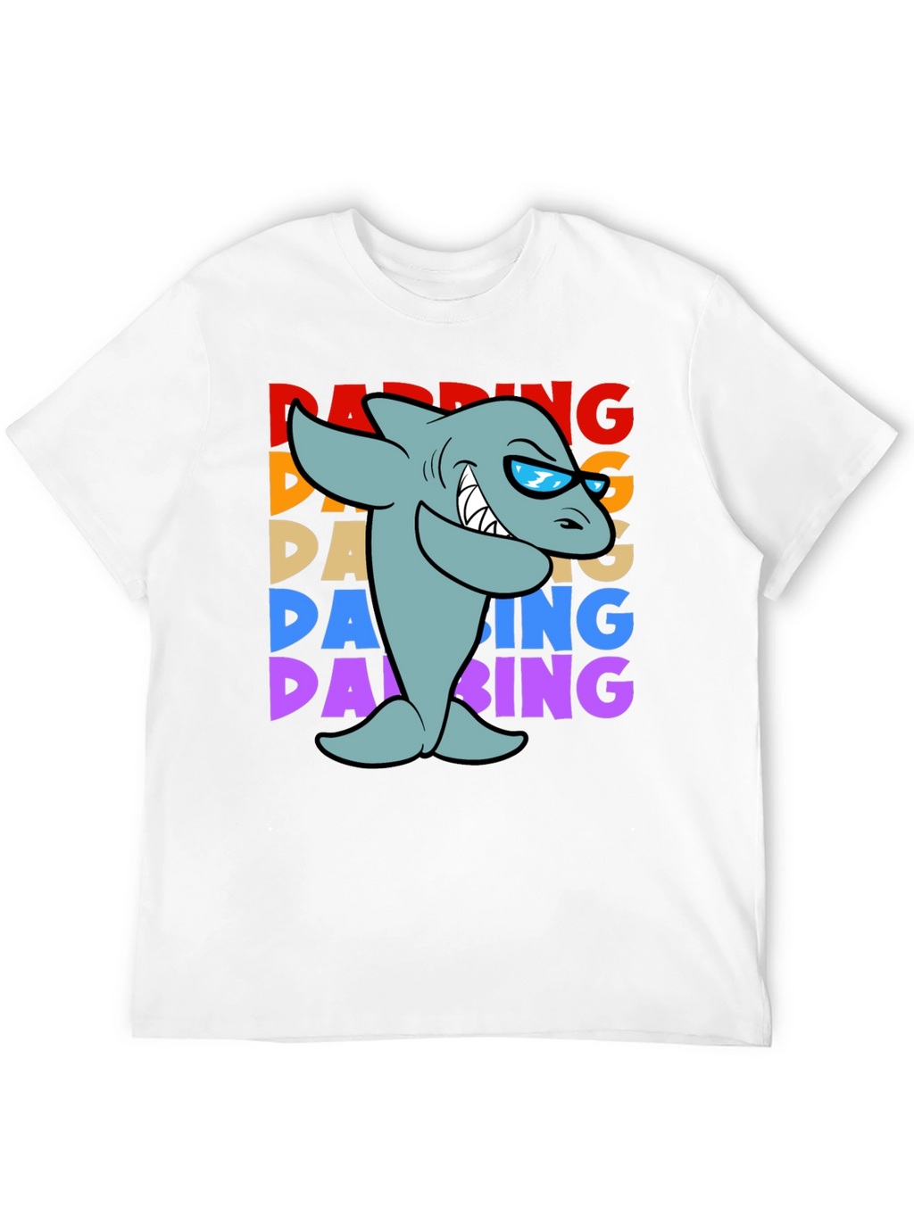 Dabbing Shark Graphic T-Shirt