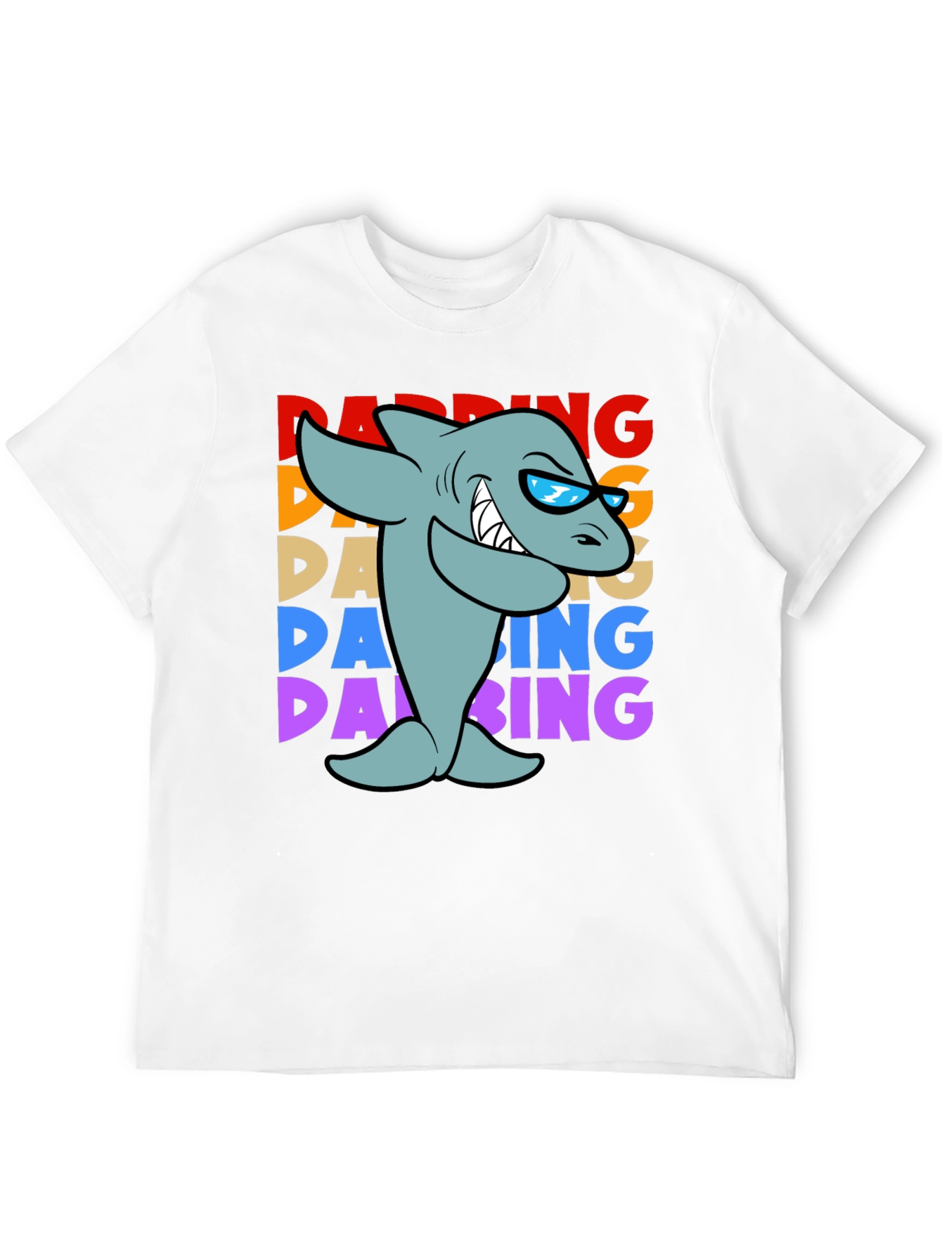 Dabbing Shark Graphic T-Shirt