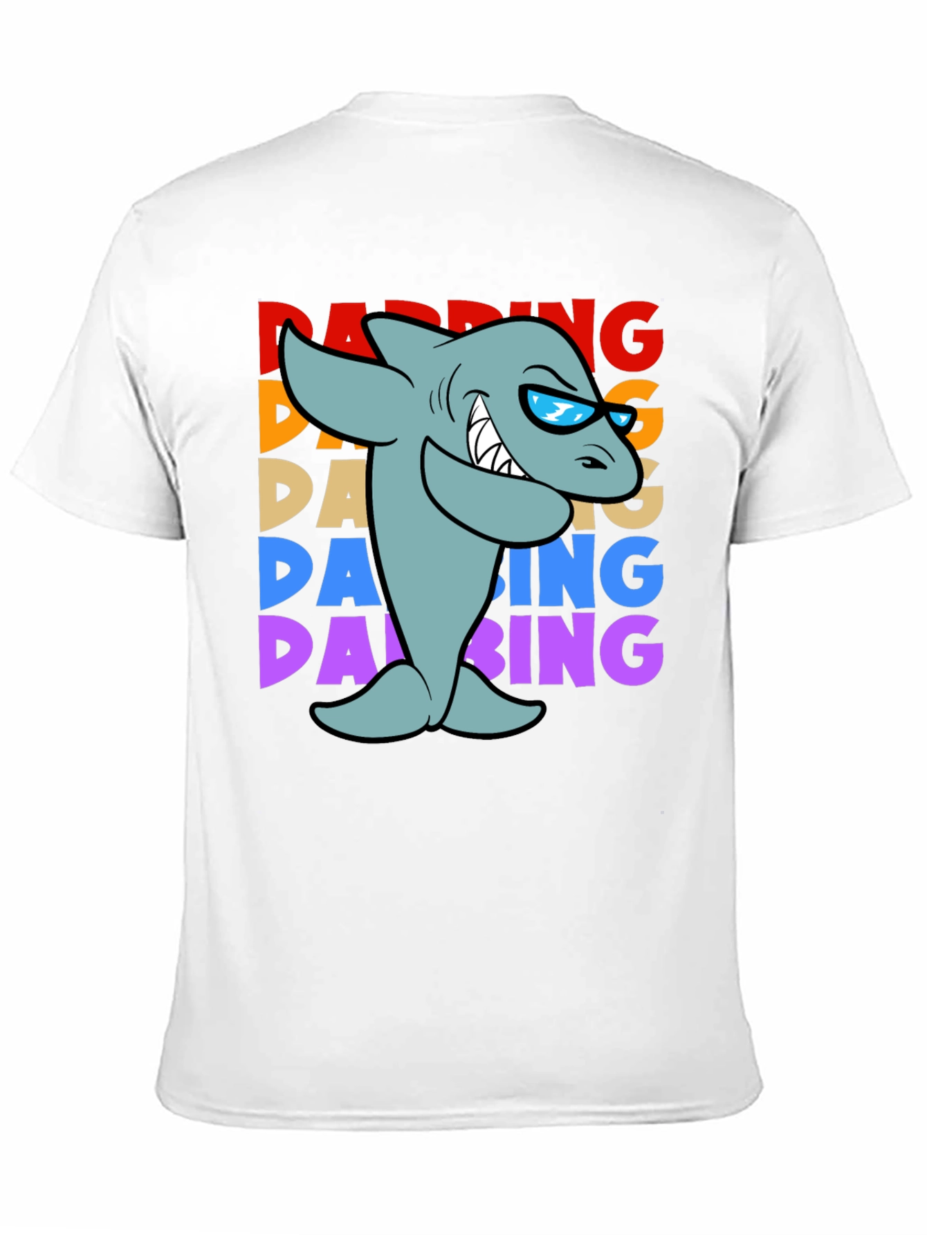 Dabbing Shark Graphic T-Shirt