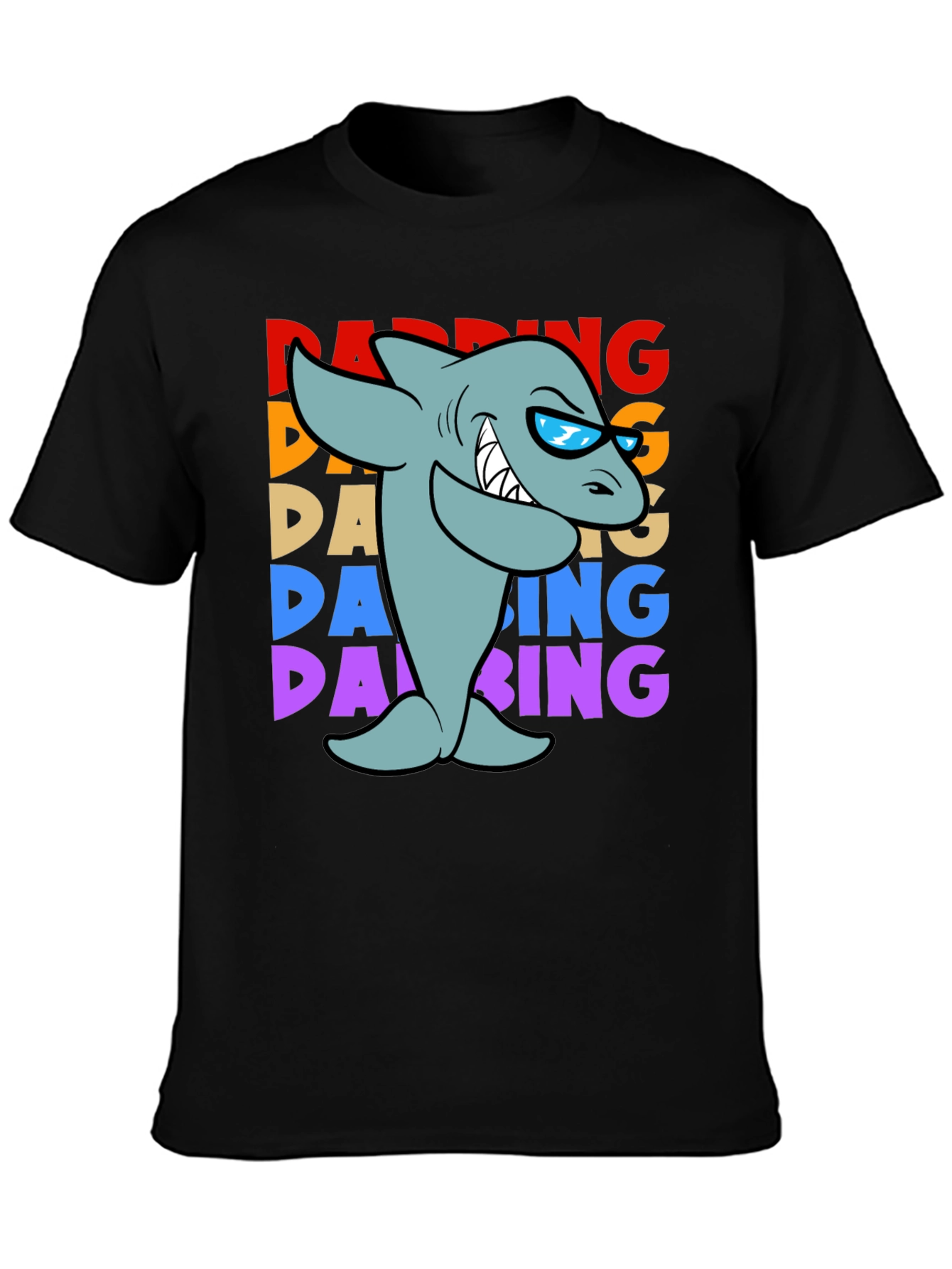 Dabbing Shark Graphic T-Shirt