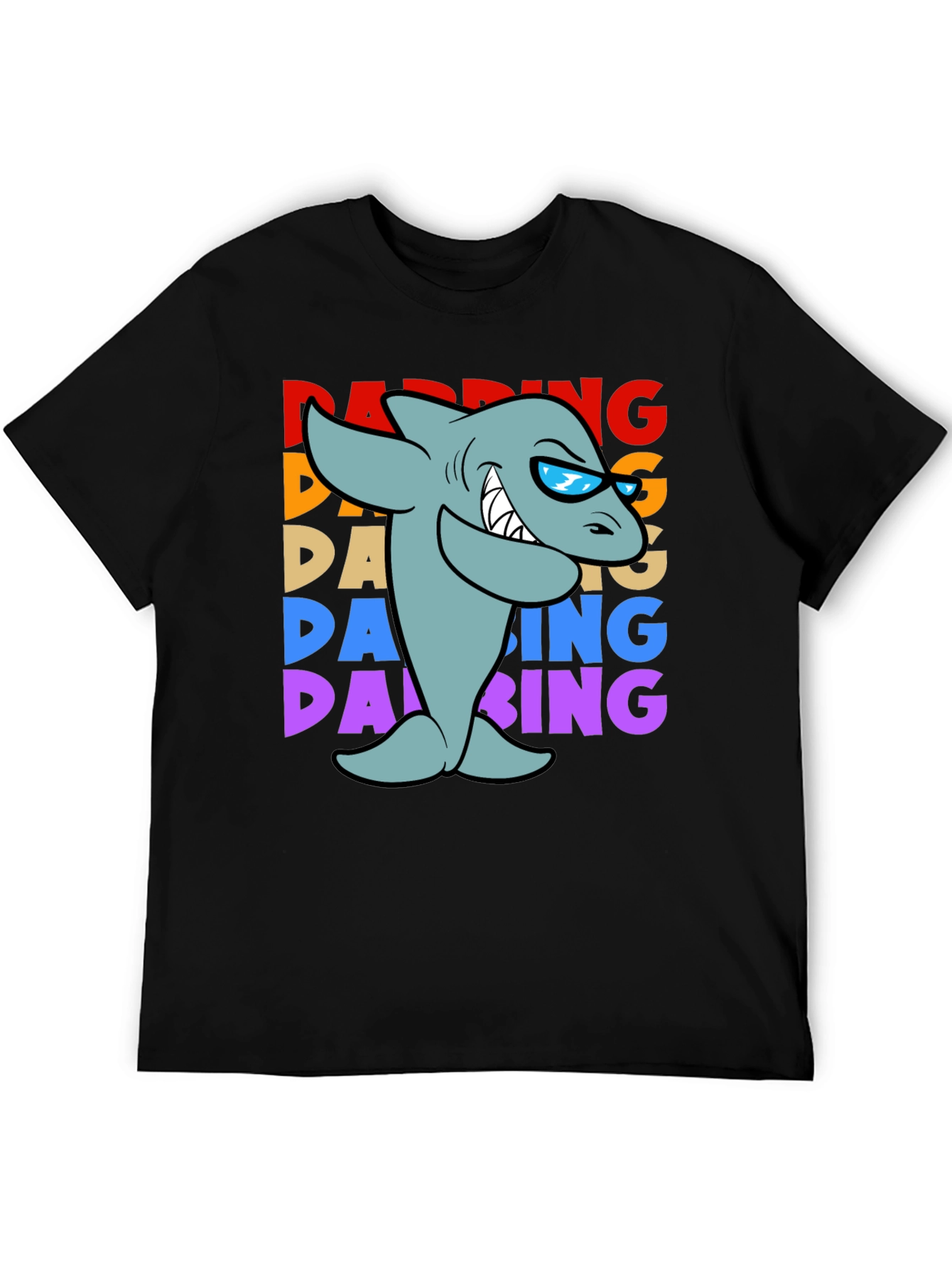 Dabbing Shark Graphic T-Shirt