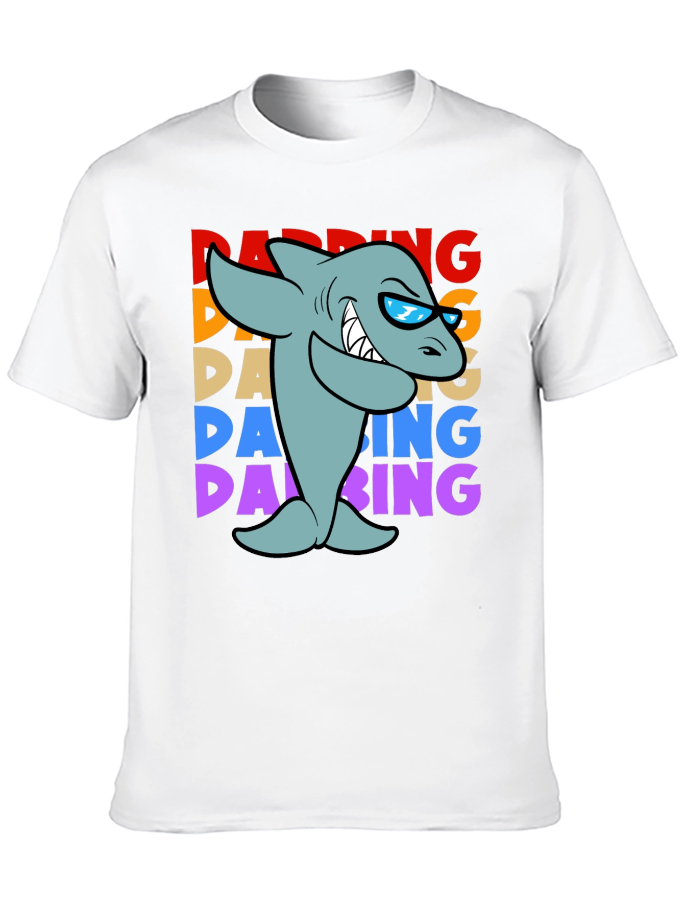 Dabbing Shark Graphic T-Shirt