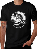 Bass Fishing Graphic Tee - Black