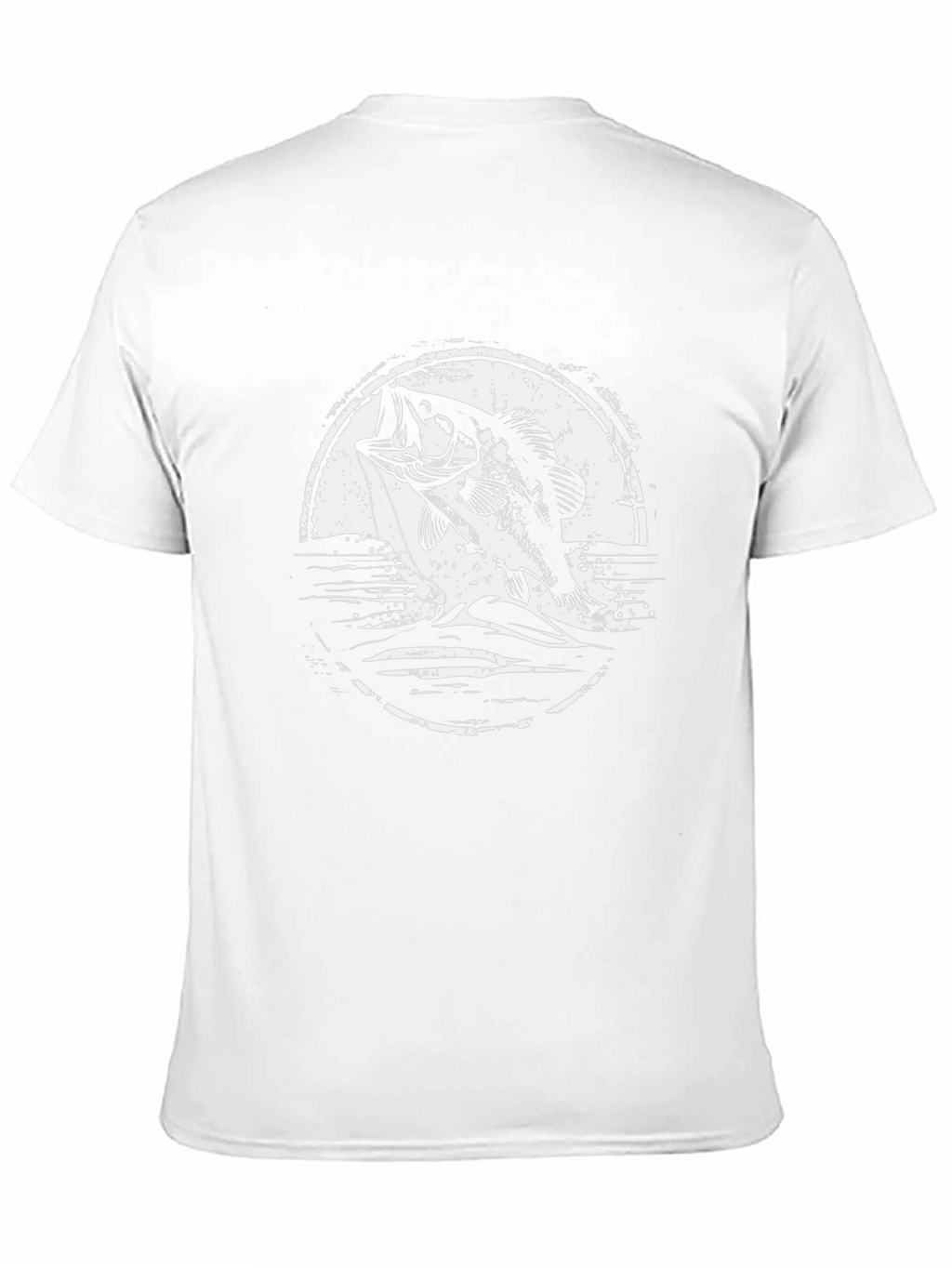 Bass Fishing Graphic Tee - Black