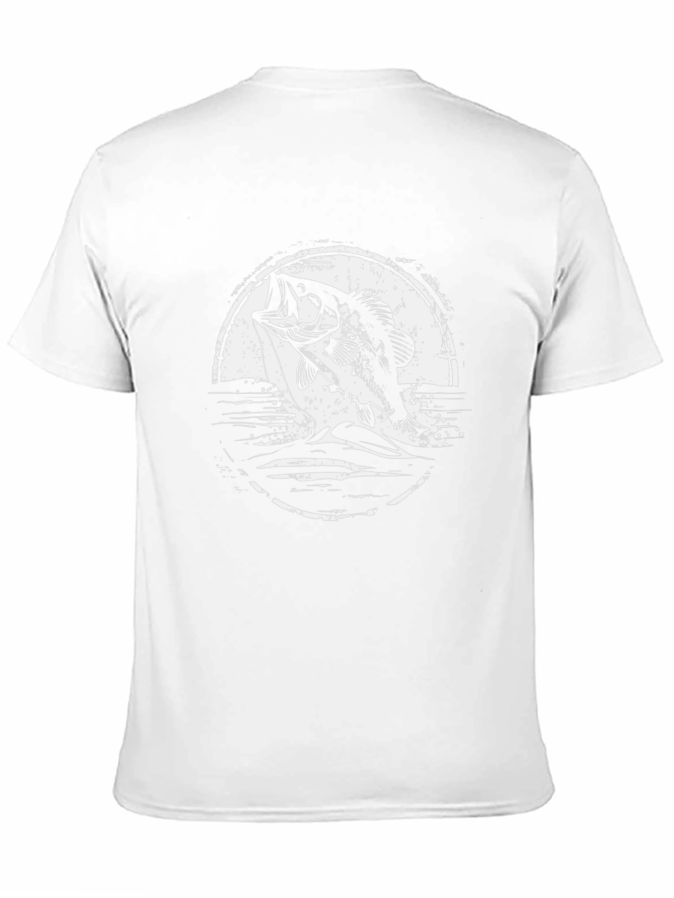 Bass Fishing Graphic Tee - Black