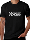 Crest Audio Black Graphic T-Shirt