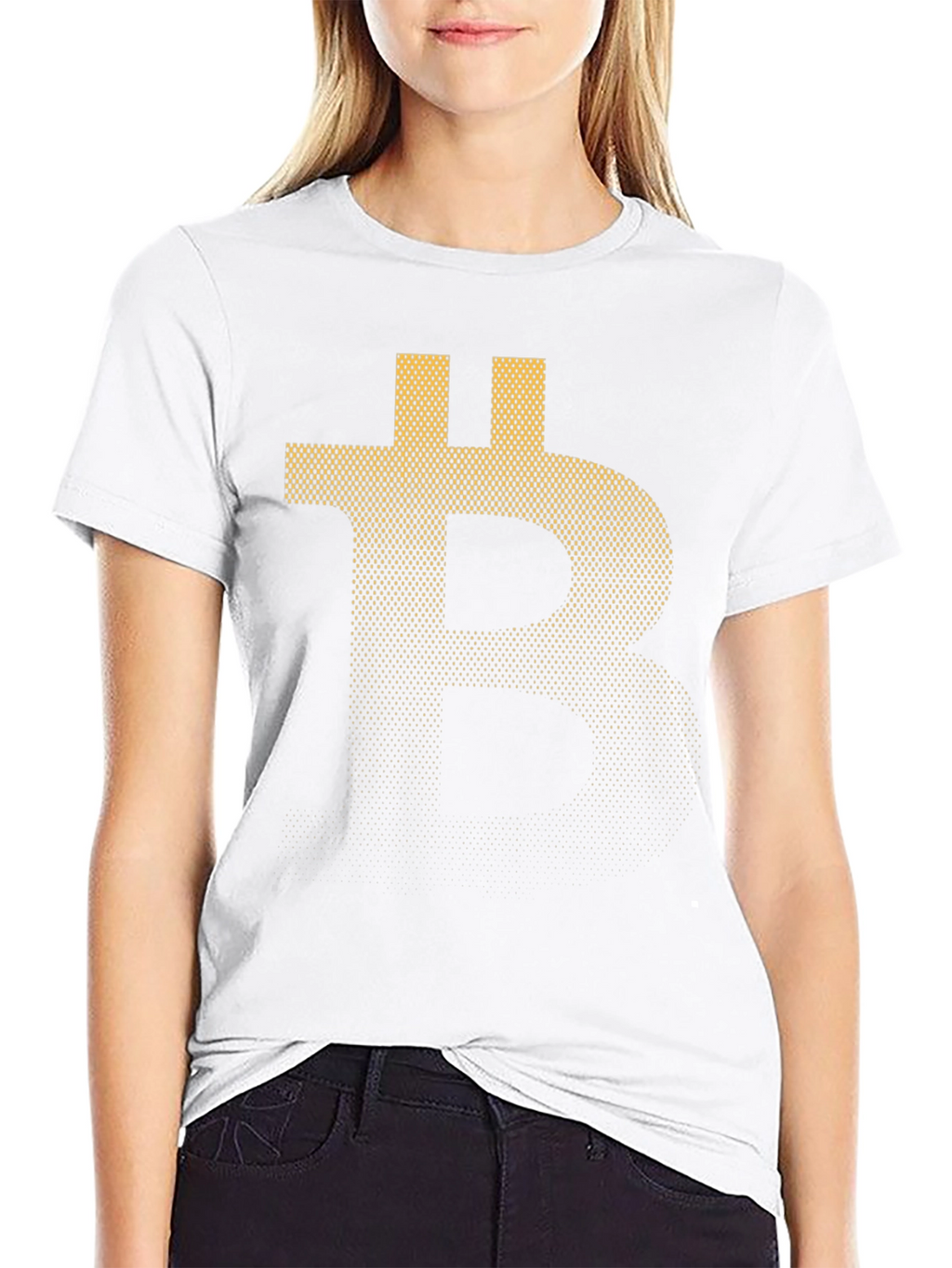 Bitcoin Dot Design T-Shirt