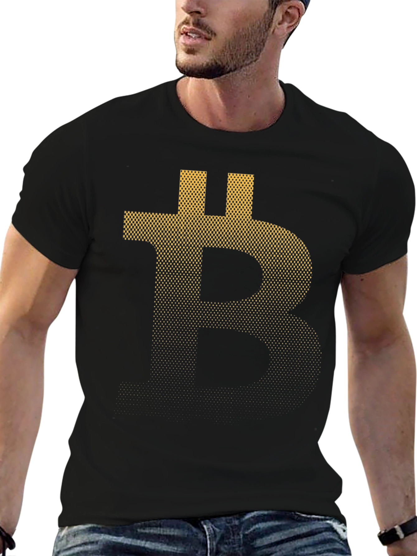 Bitcoin Dot Design T-Shirt
