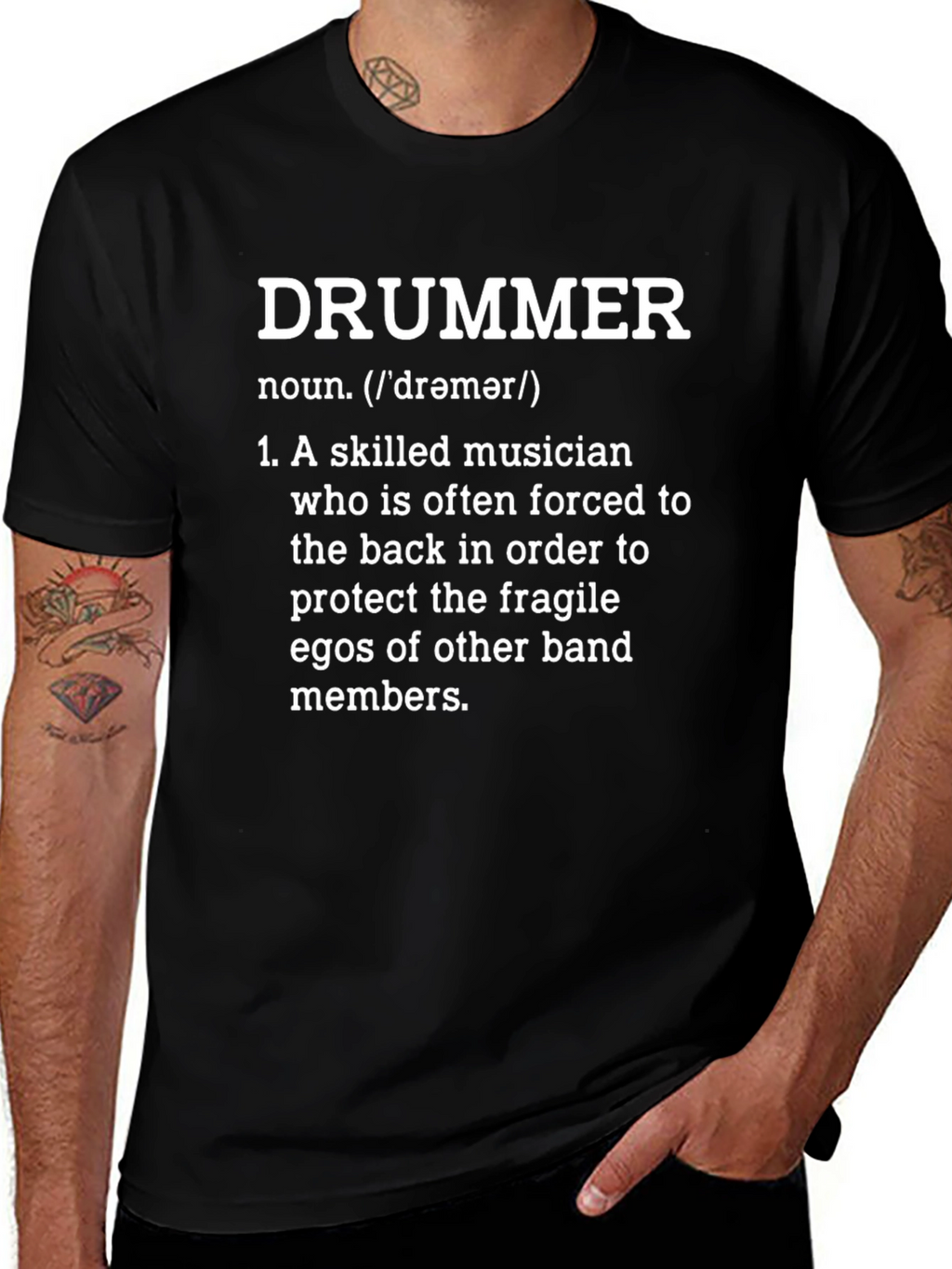 Funny Drummer Definition T-Shirt - Musician Gift